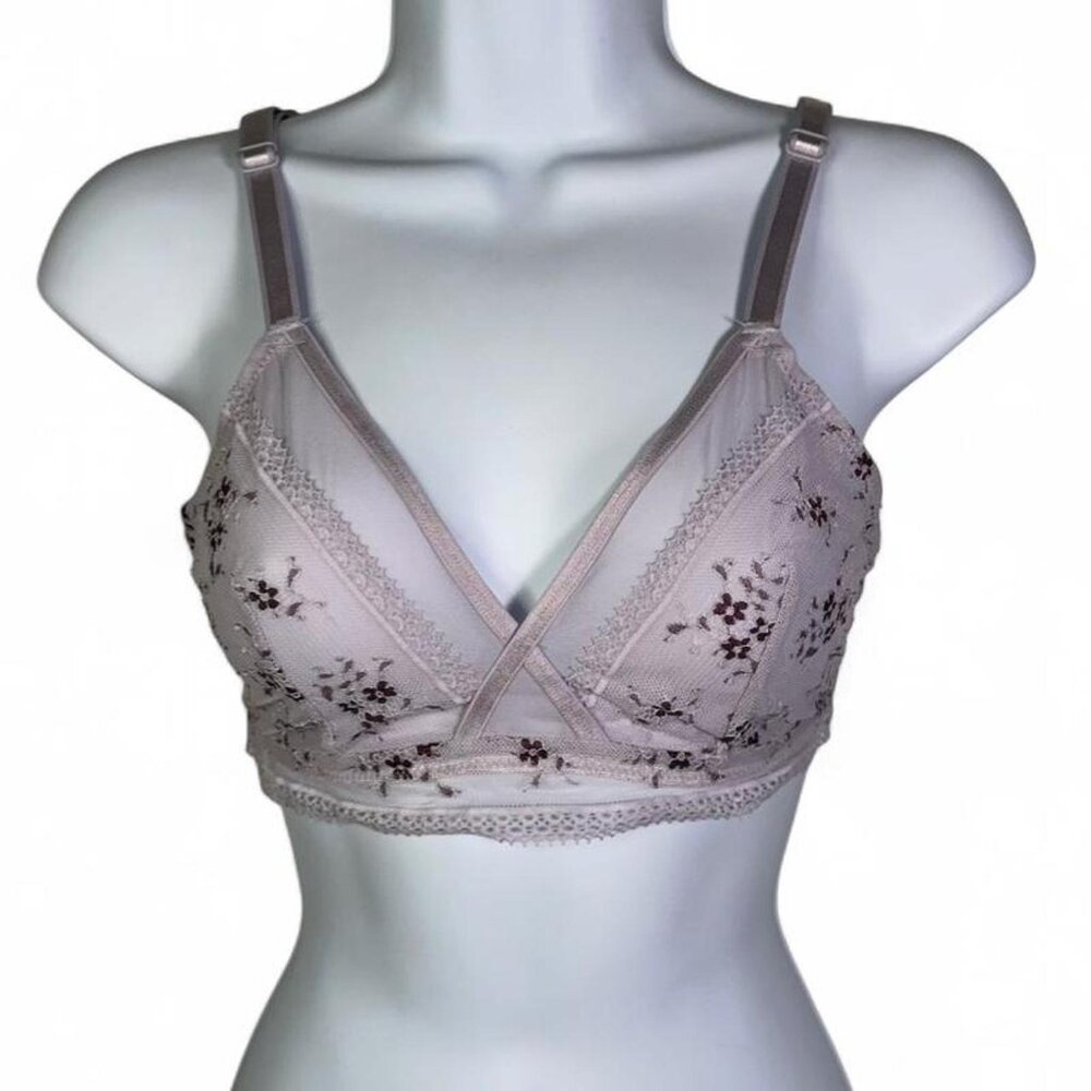 Auden Lilac Lavender Floral Lace Bralette